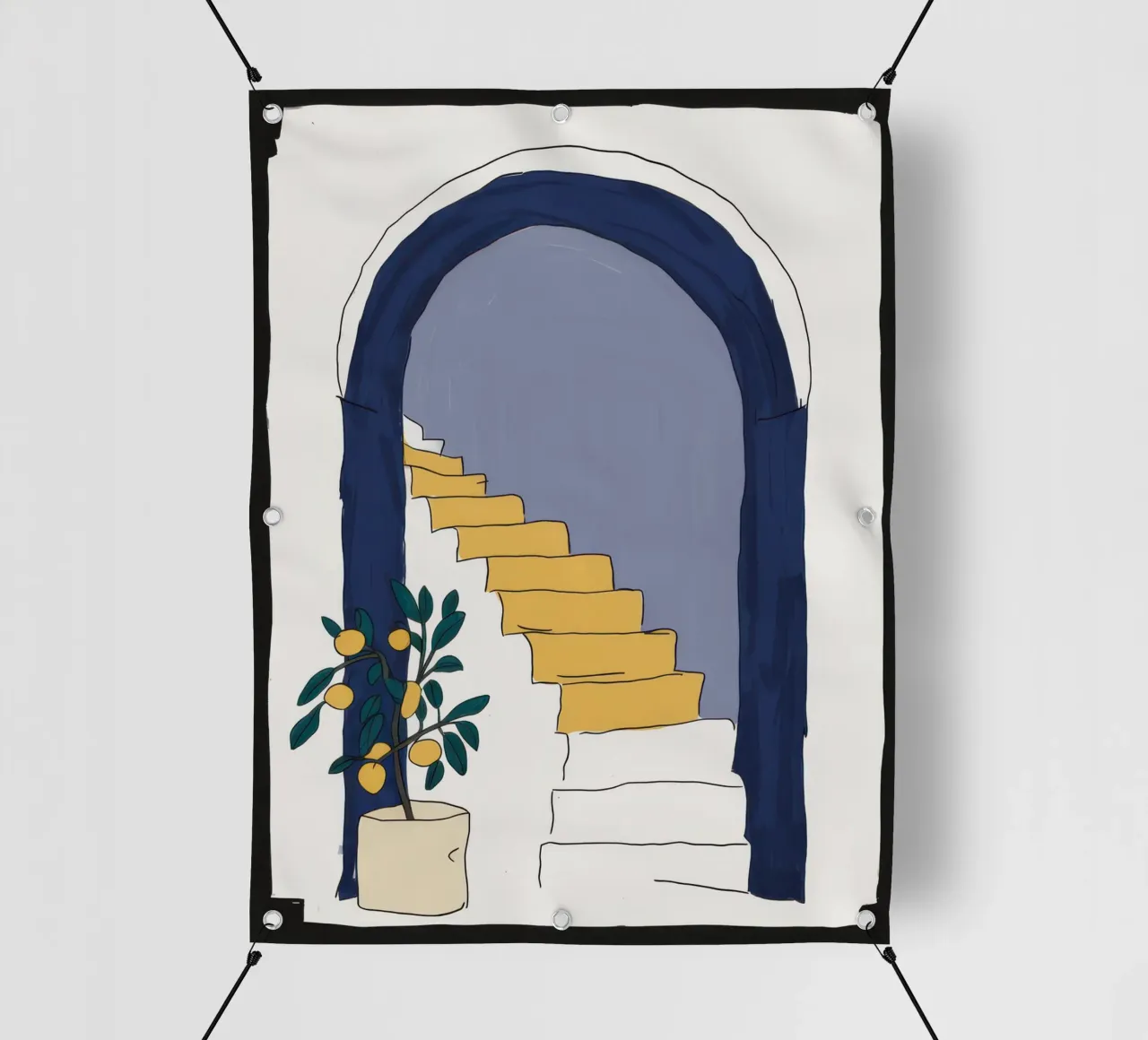 Luce di passaggio ad arco telo in pvc da Obs Canvas