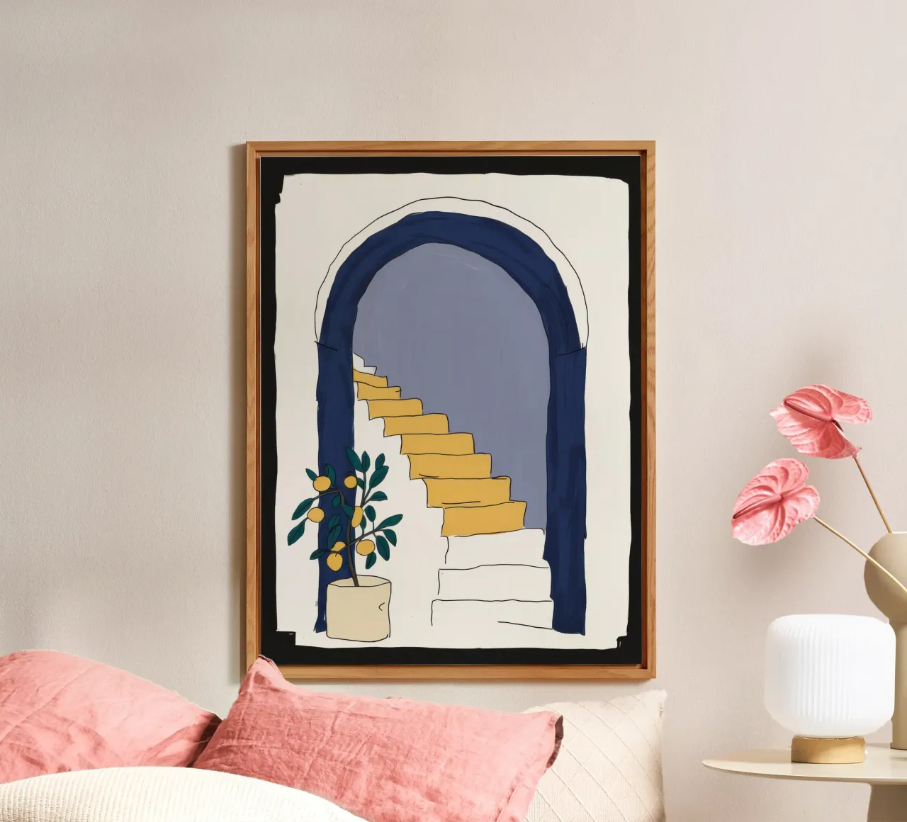 Luce di passaggio ad arco alluminio dibond da Obs Canvas