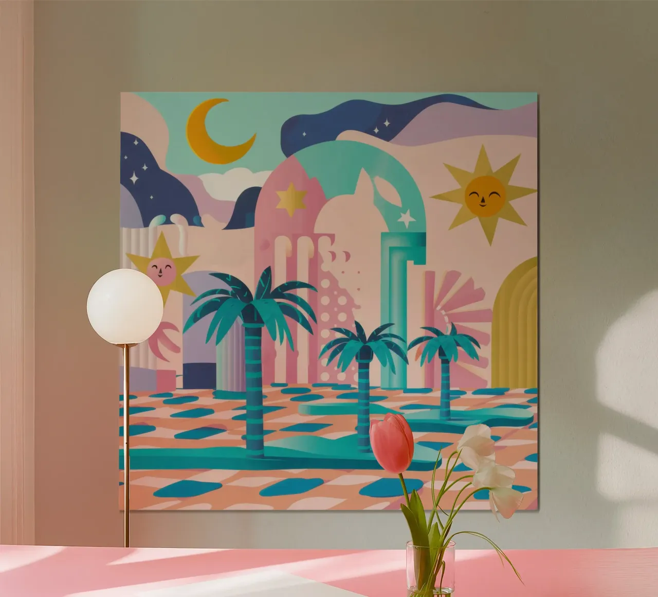Verträumte Oase am Pool Poster von Gaia Viesta
