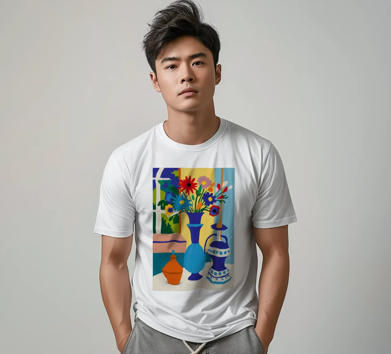 Vaso vibrante Stillness t-shirt da Obs Canvas
