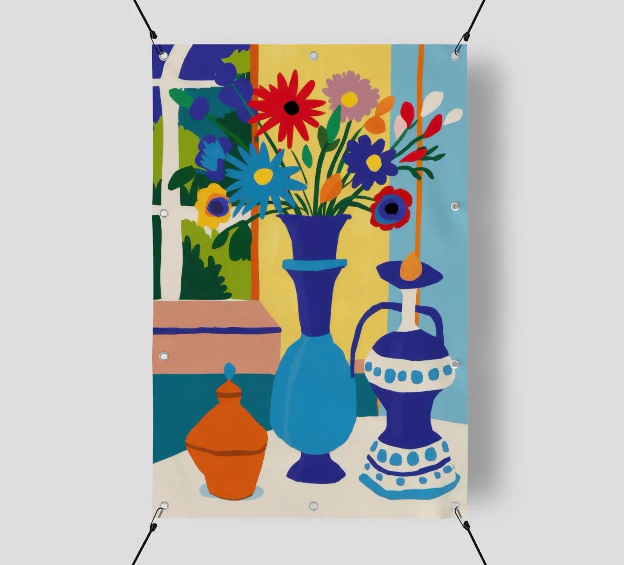 Vaso vibrante Stillness telo in pvc da Obs Canvas