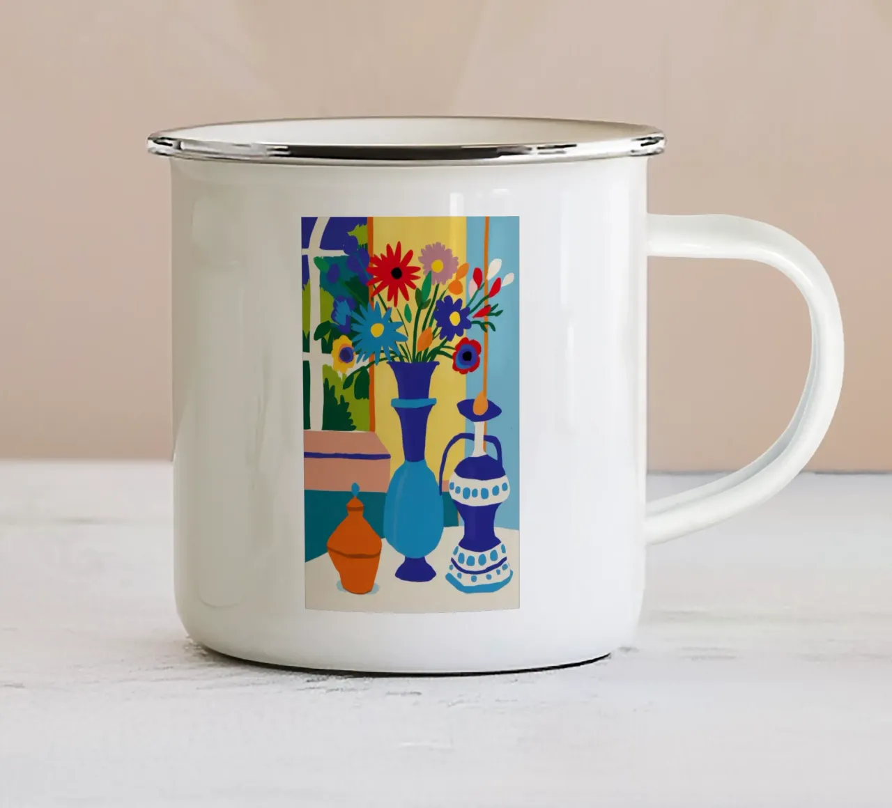 Vaso vibrante Stillness tazza in smalto da Obs Canvas