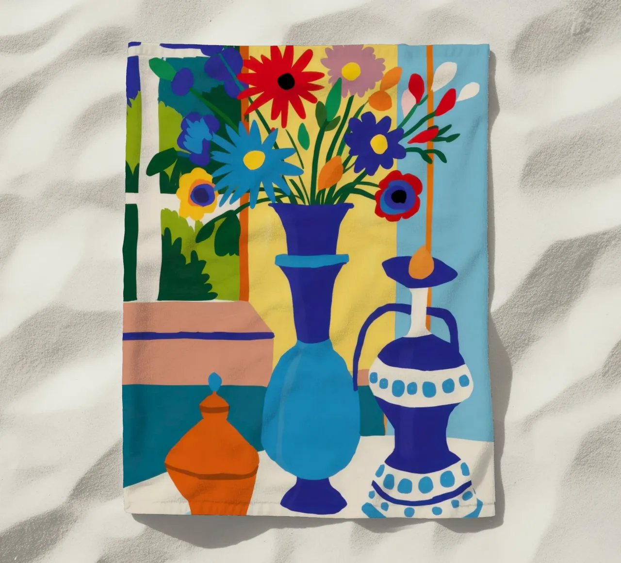 Vaso vibrante Stillness telo mare da Obs Canvas