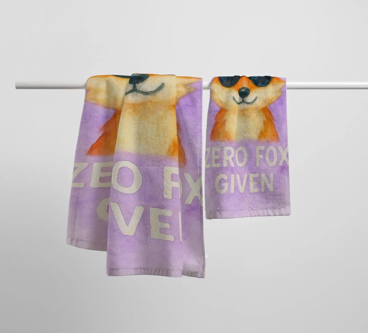 null fuchs gegeben kunst gemälde Handtuch von Mutiaram