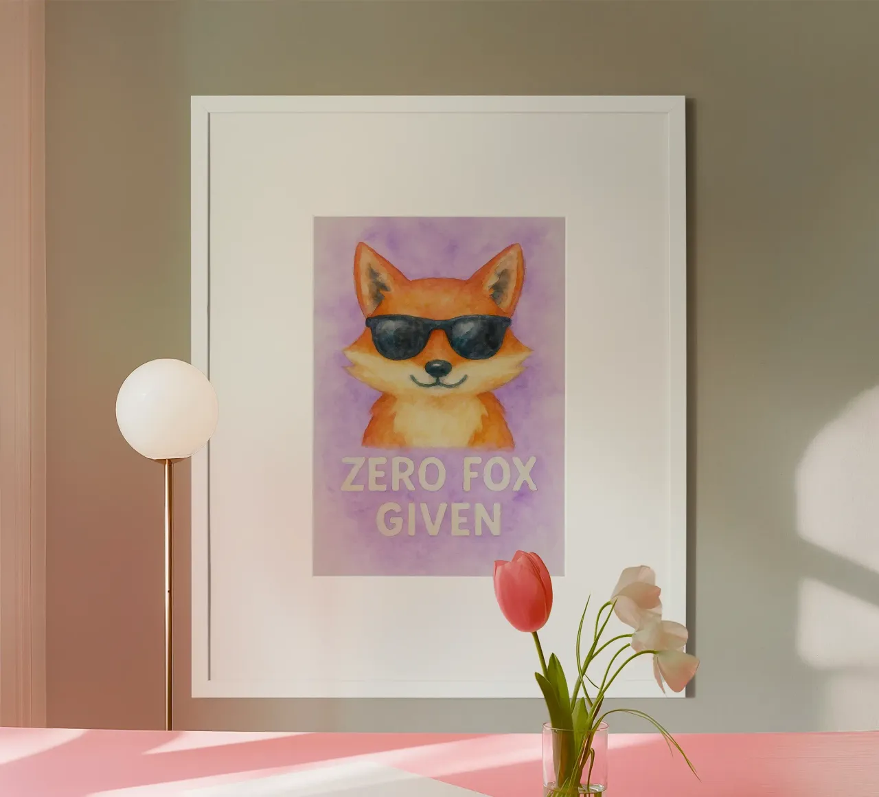 null fuchs gegeben kunst gemälde Poster von Mutiaram