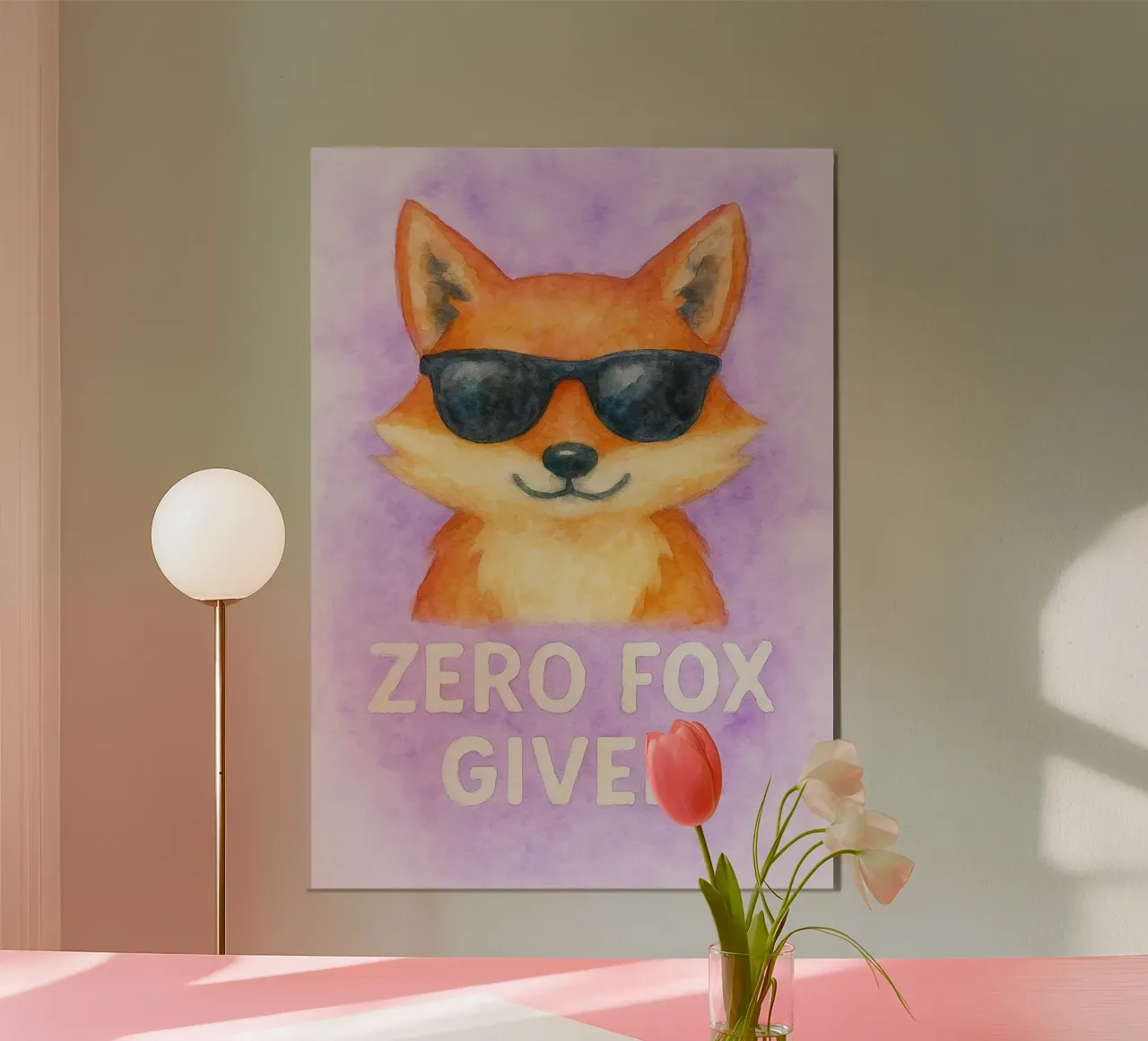 null fuchs gegeben kunst gemälde Poster von Mutiaram