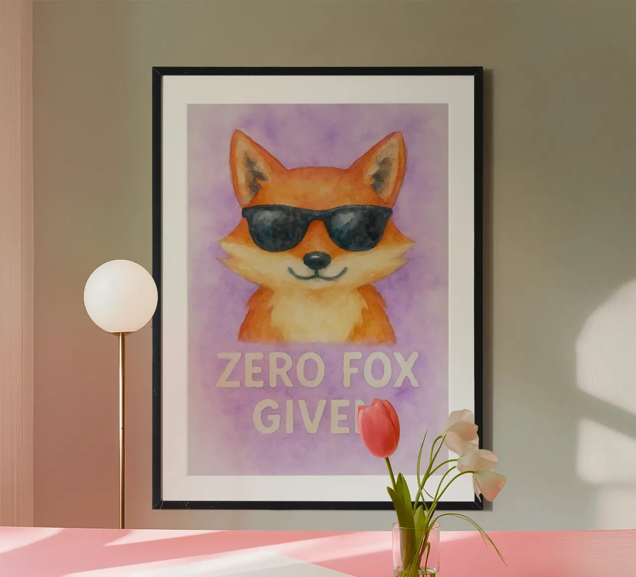 null fuchs gegeben kunst gemälde Poster von Mutiaram