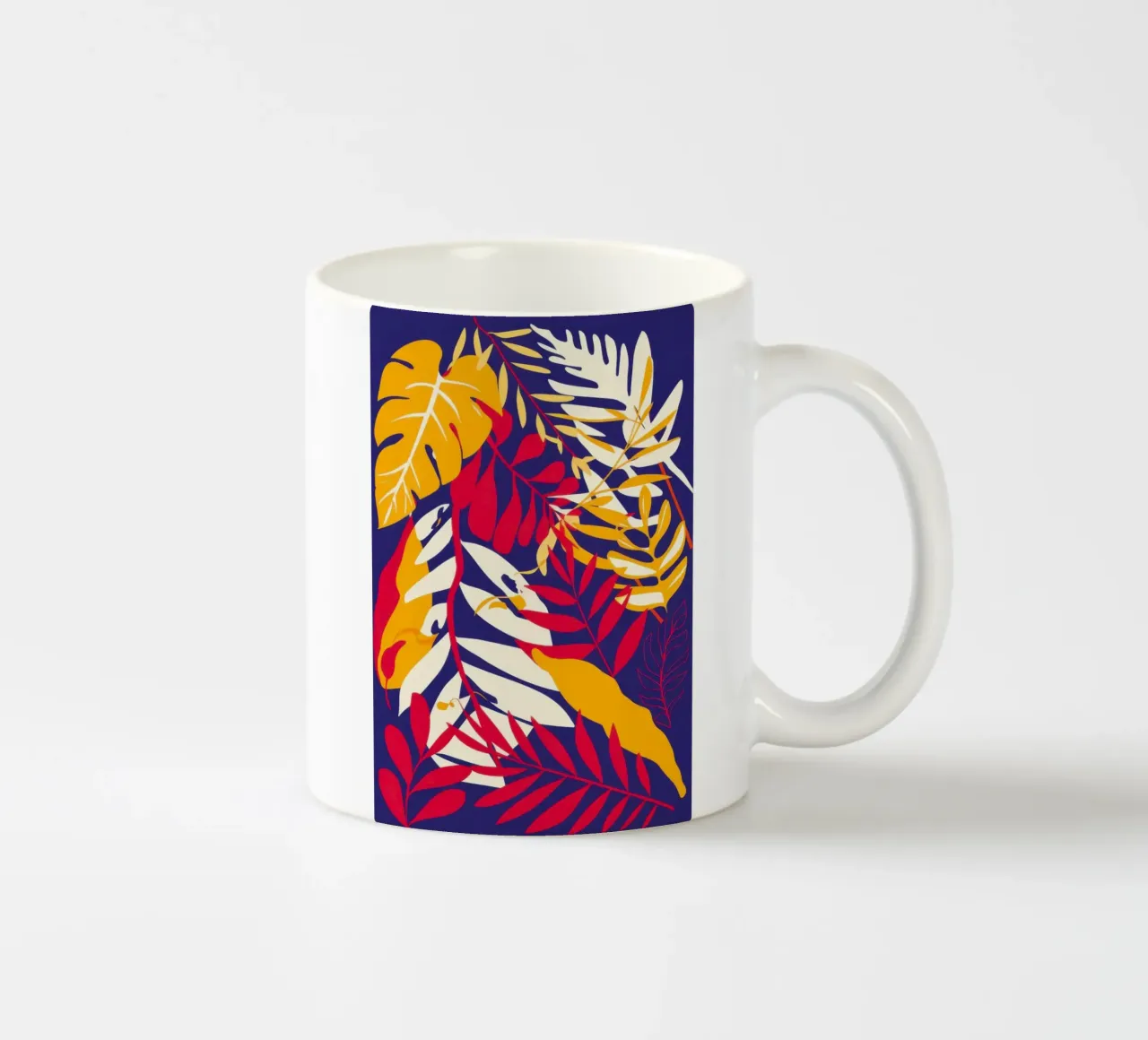 Foglia cromatica a scoppio tazza in ceramica da Obs Canvas