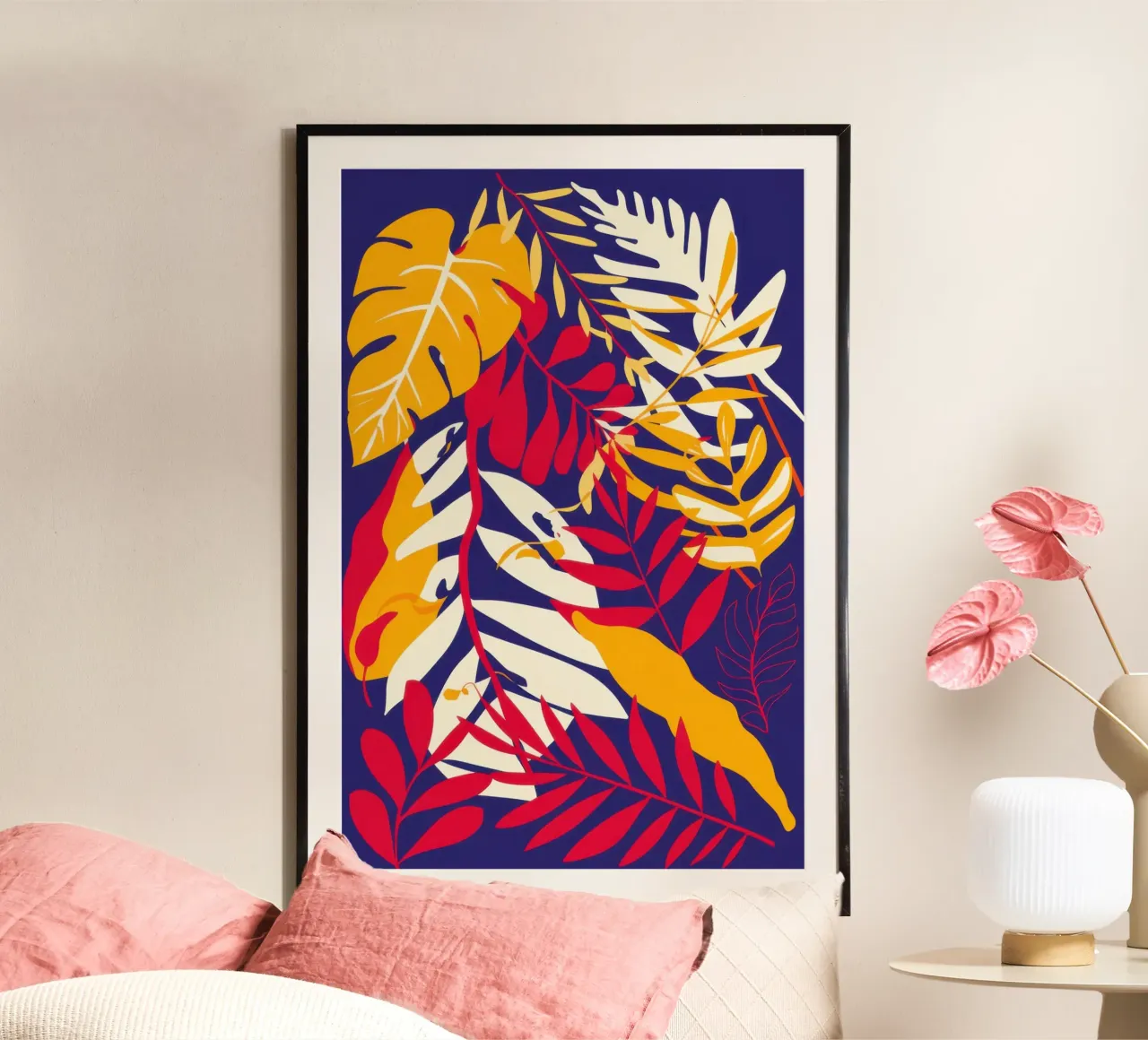 Foglia cromatica a scoppio poster da Obs Canvas