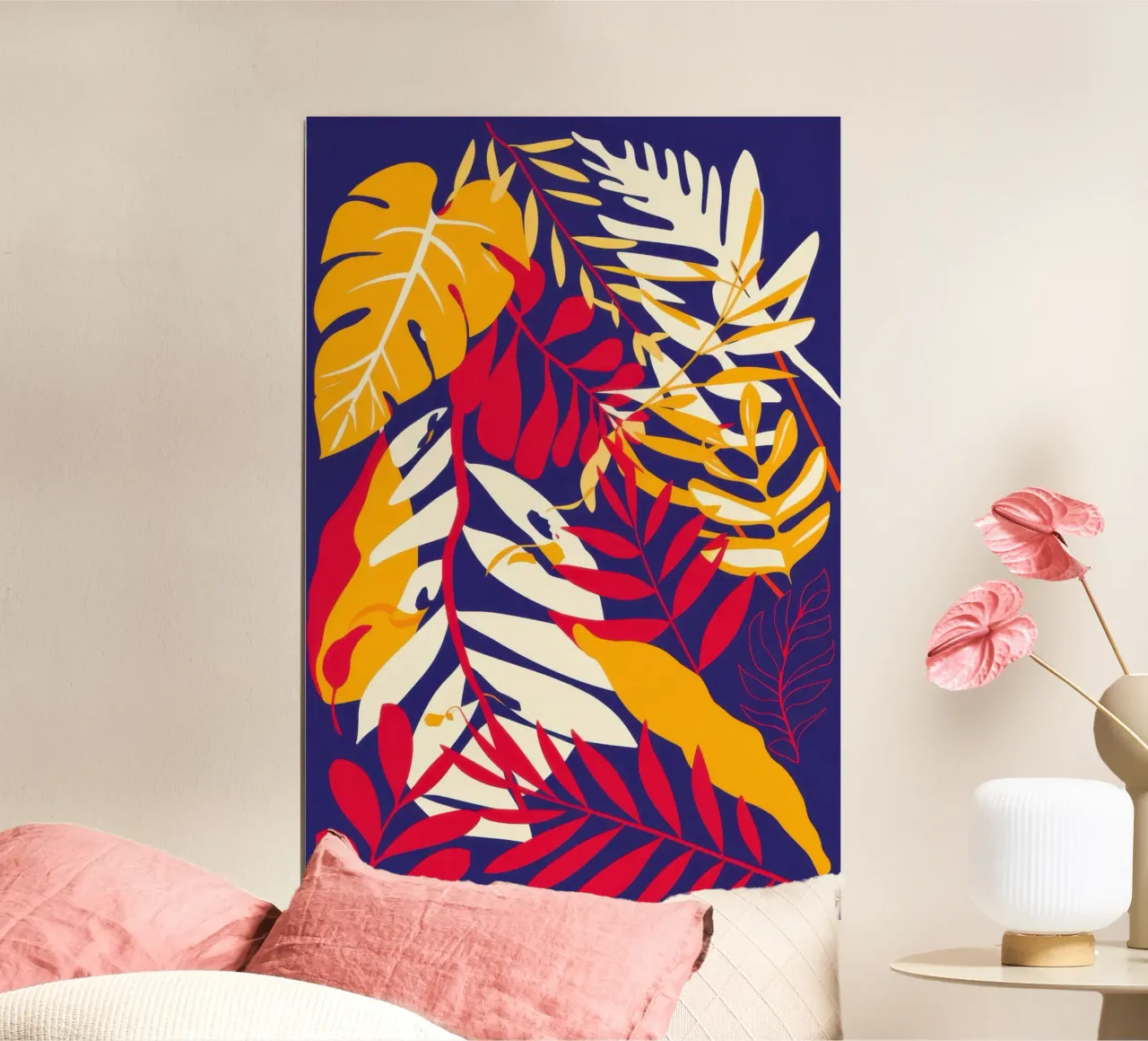 Foglia cromatica a scoppio poster da Obs Canvas