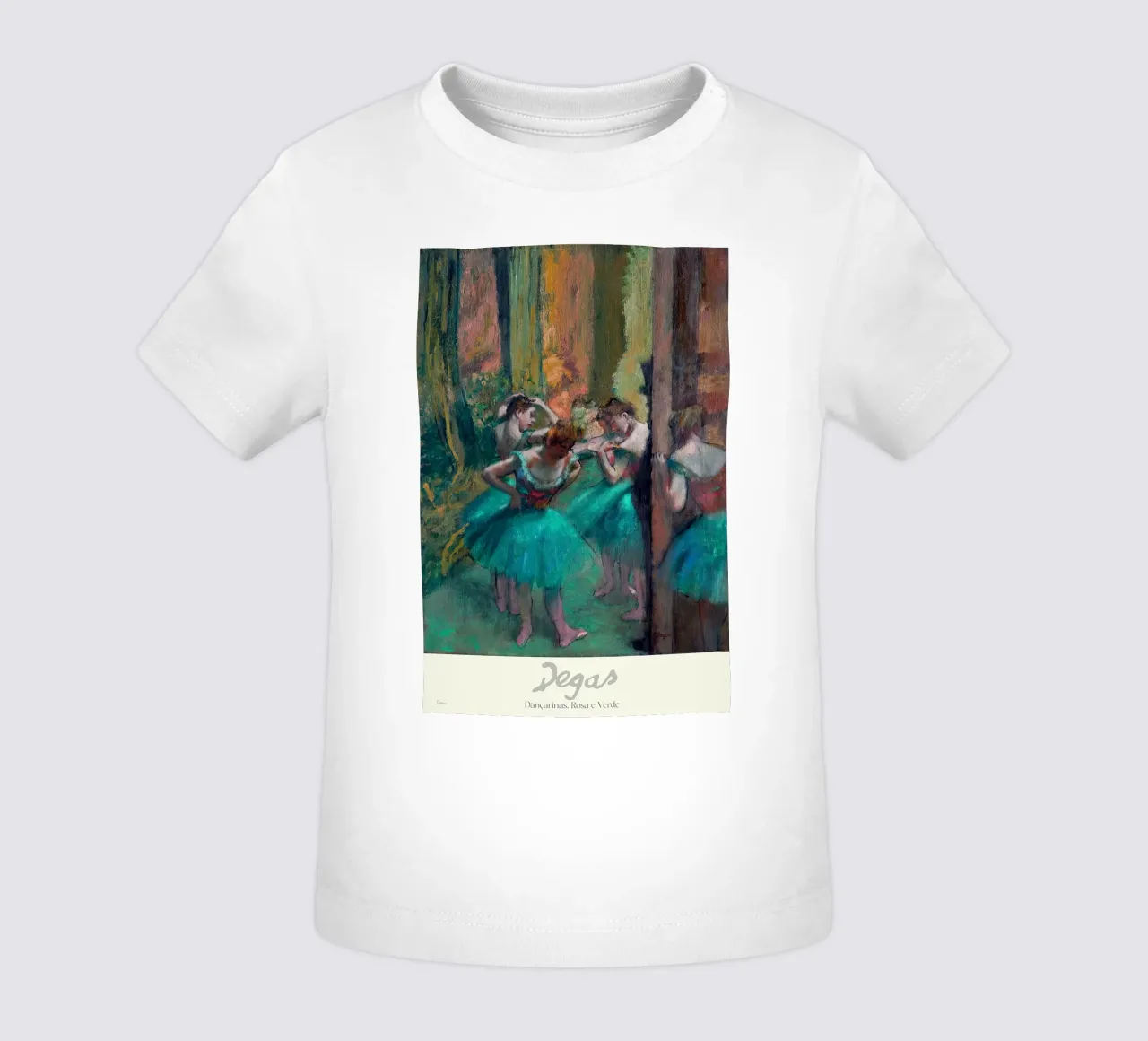 Edgar Degas - Ballerine rosa e verdi maglietta neonato da Alfieson