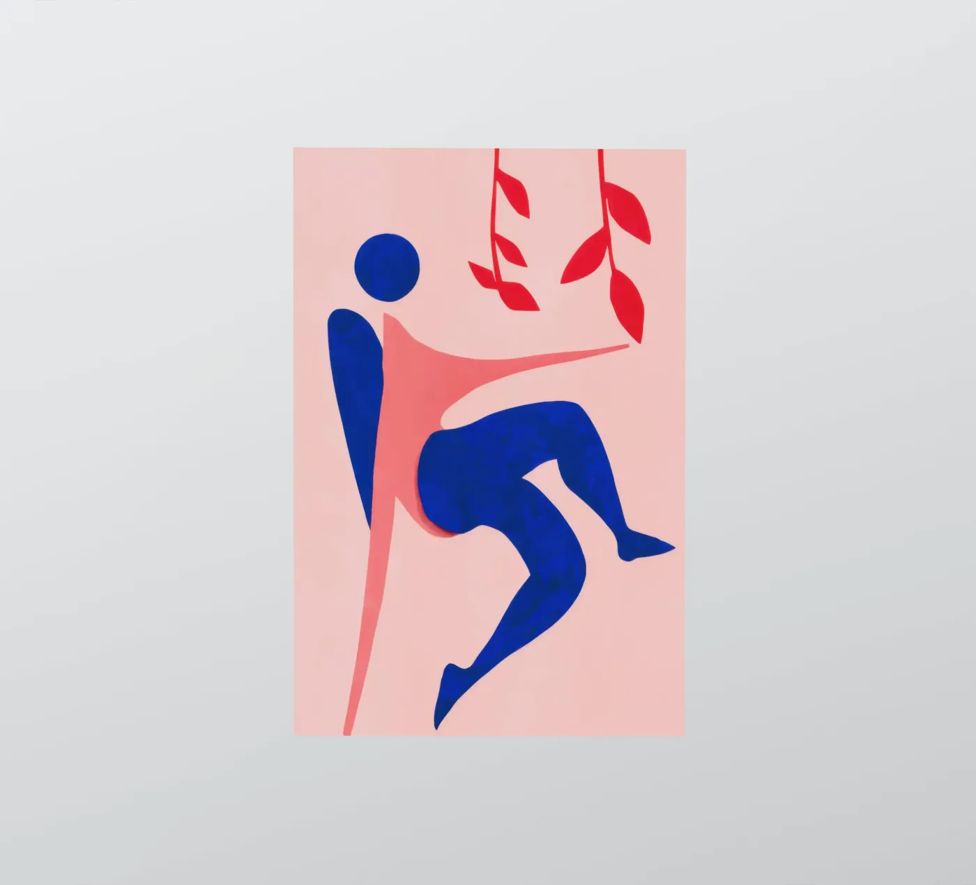 Dynamische menselijke vorm sticker van Gaia Viesta