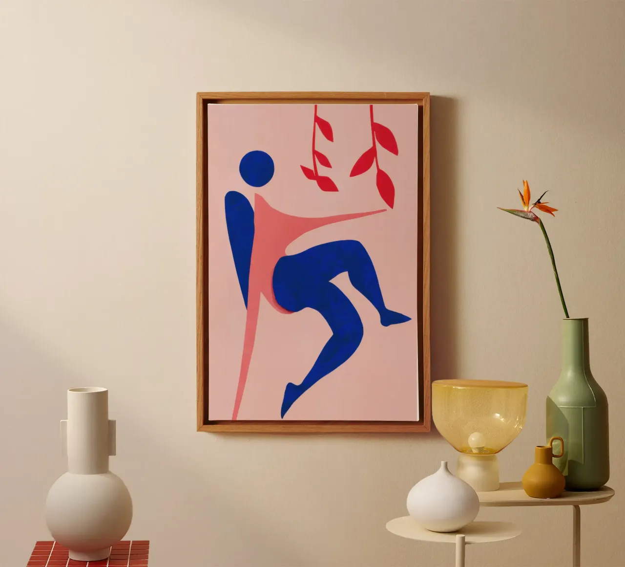 Dynamische menselijke vorm canvas met Baklijst van Gaia Viesta