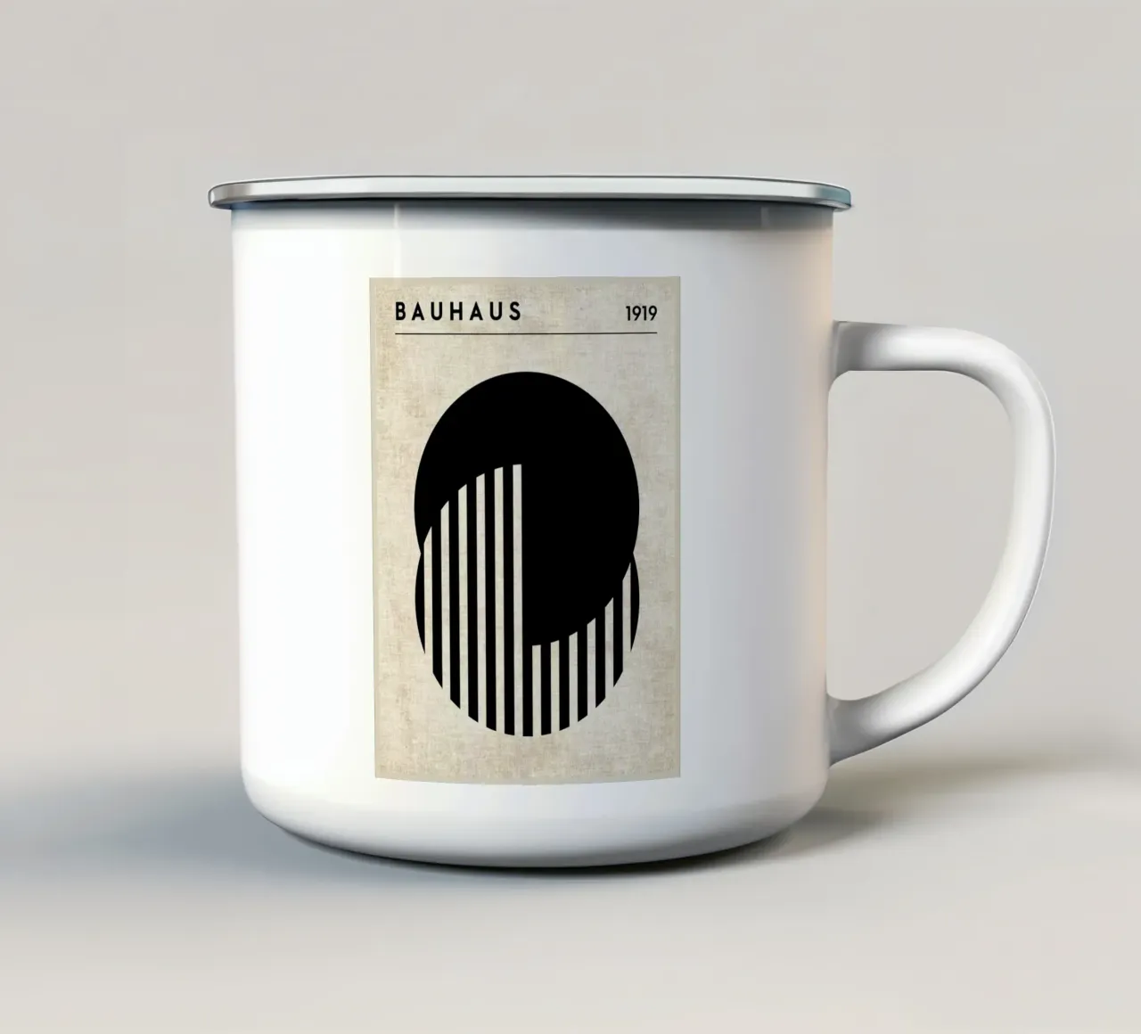 Bauhaus tazza in smalto da David Studio