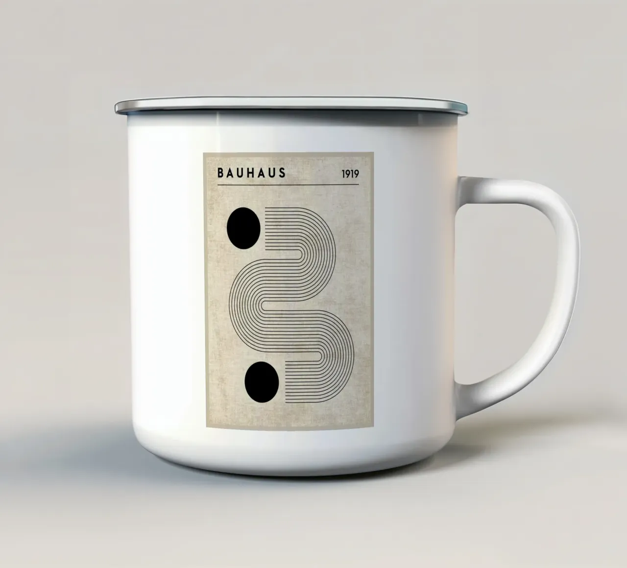 Bauhaus tazza in smalto da David Studio