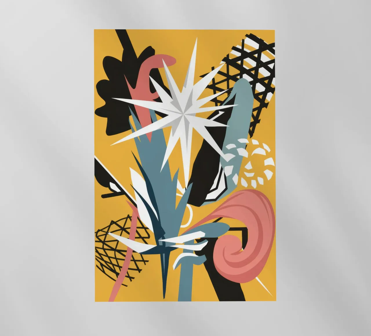 Collage di scarabocchi stellati pellicola backlit da Obs Canvas