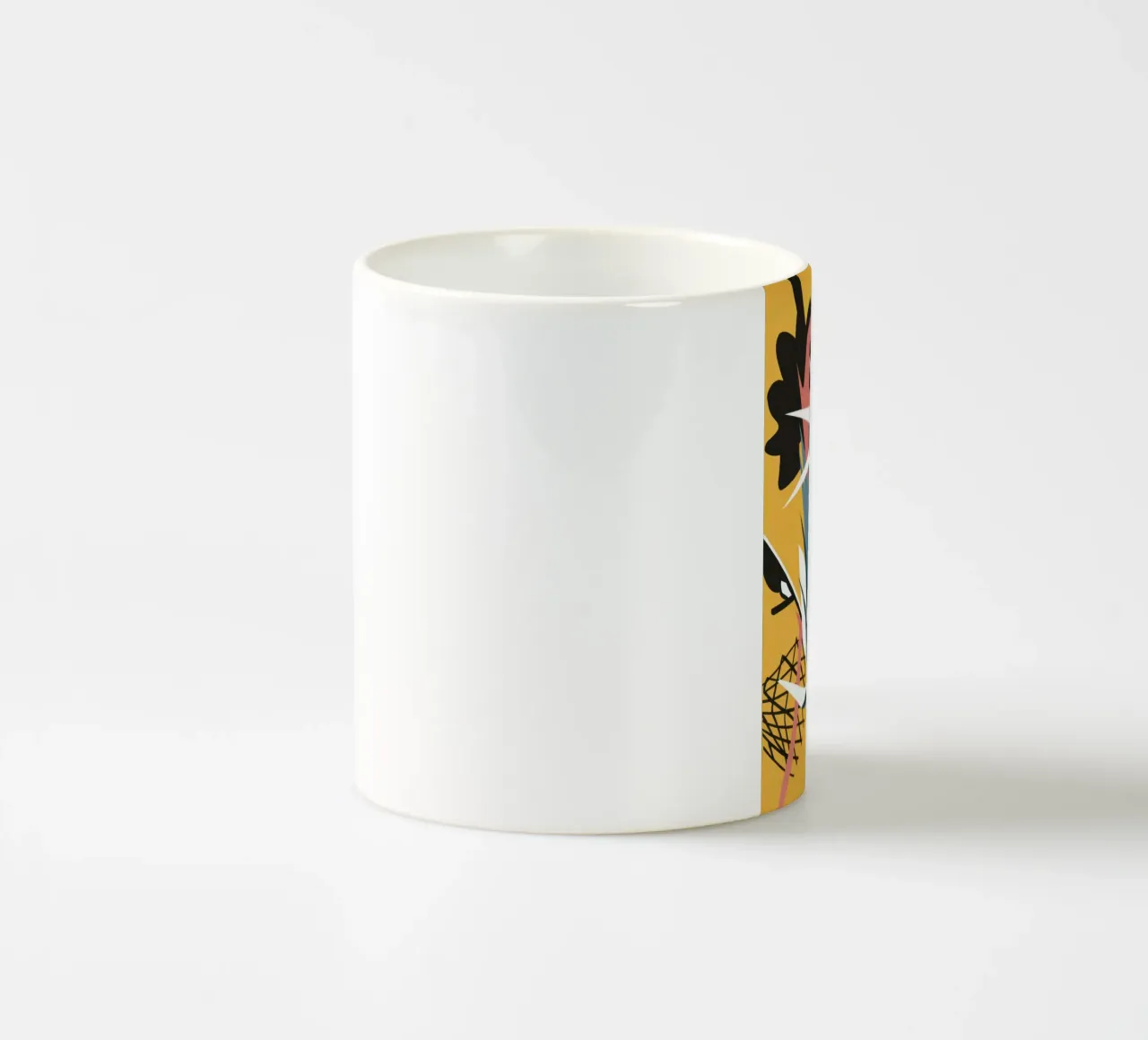 Starry Scribble Collage ceramic mug by Obs Canvas
