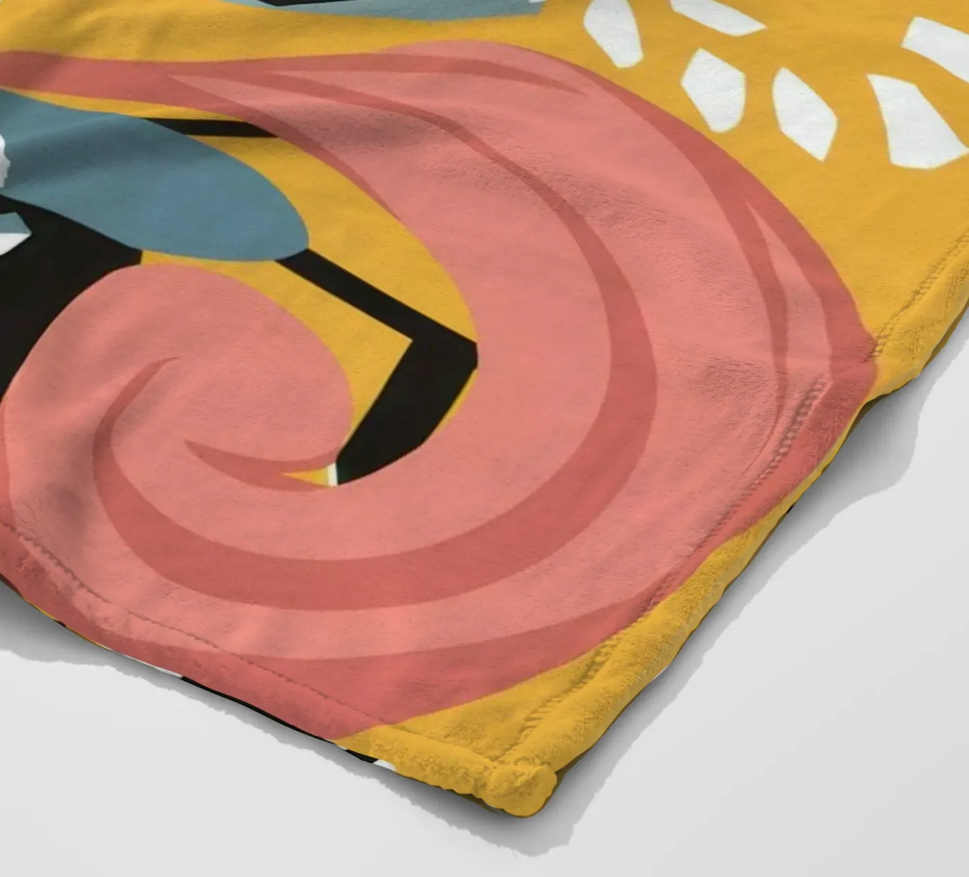Starry Scribble Collage fleece blanket by Obs Canvas