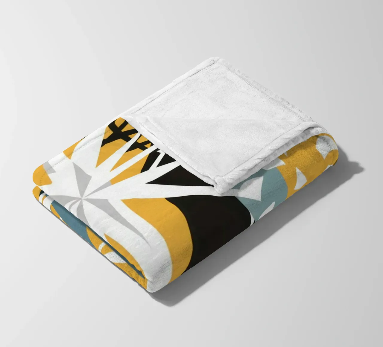 Sternengekritzel-Collage Fleecedecke von Obs Canvas