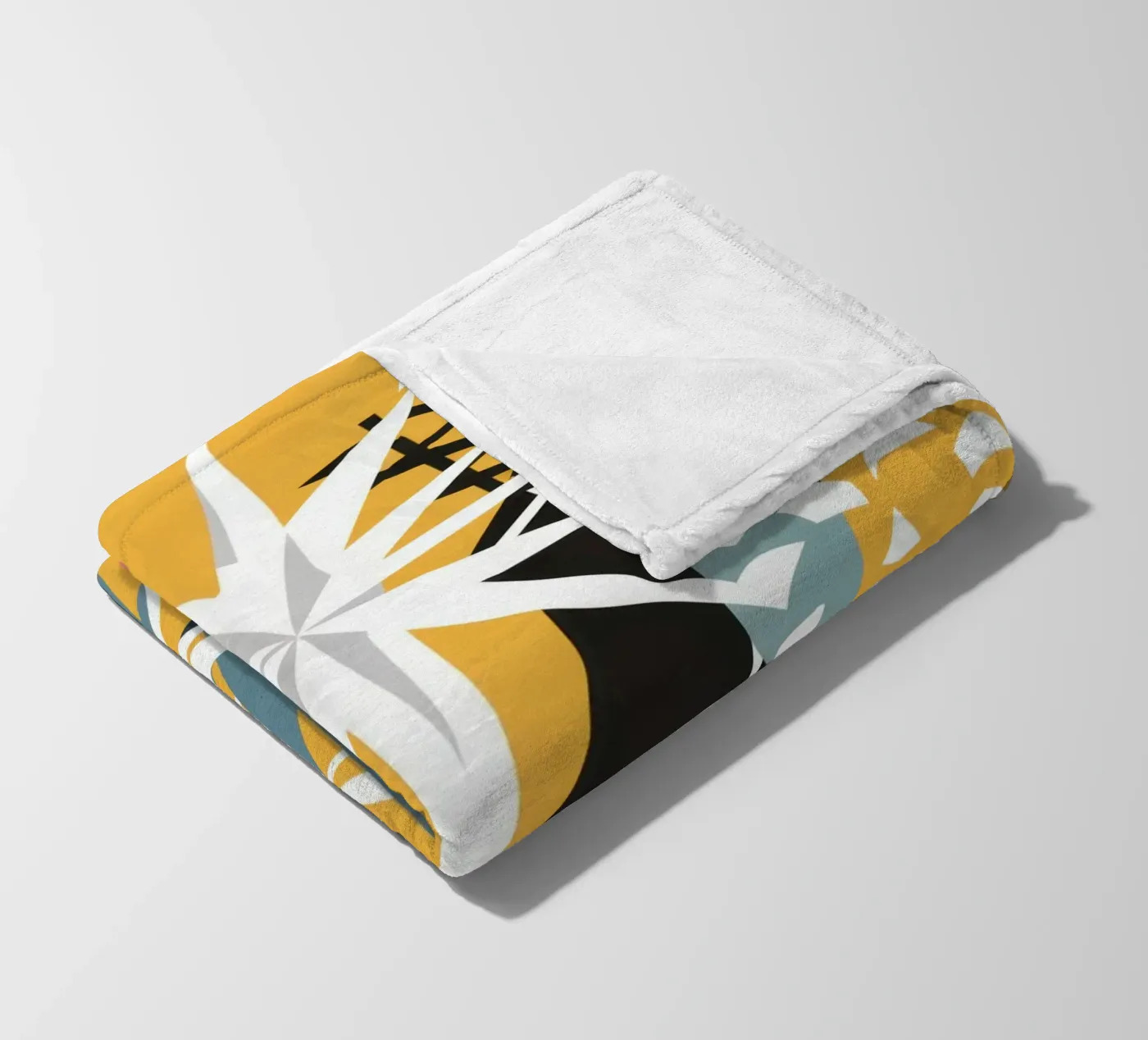 Starry Scribble Collage fleece blanket by Obs Canvas