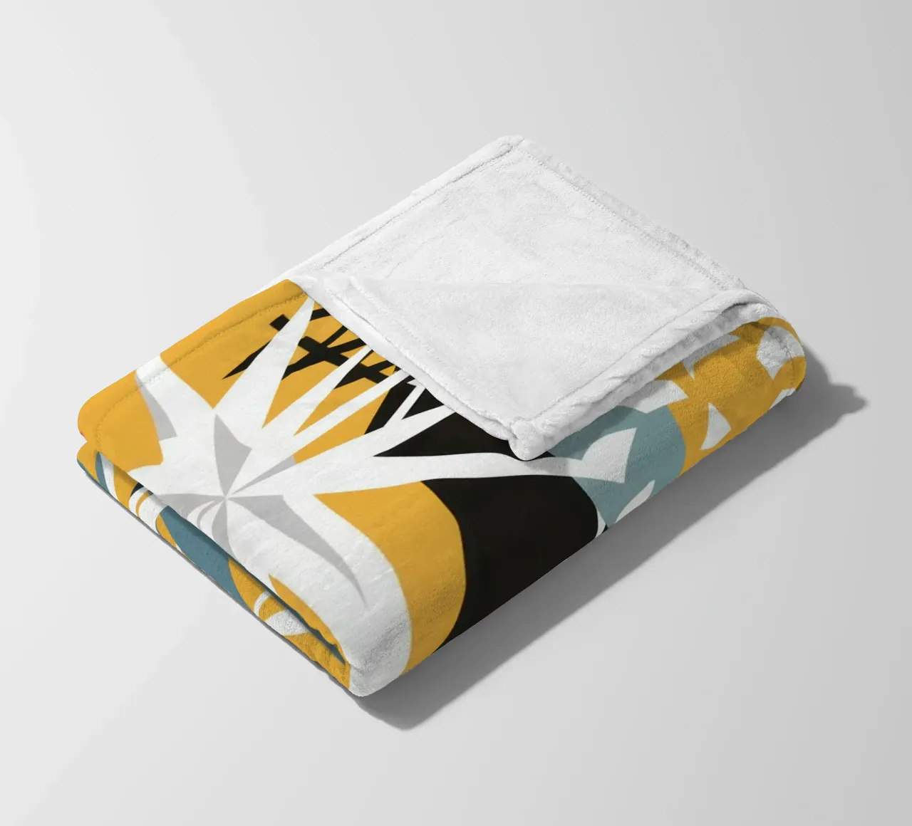 Sternengekritzel-Collage Fleecedecke von Obs Canvas