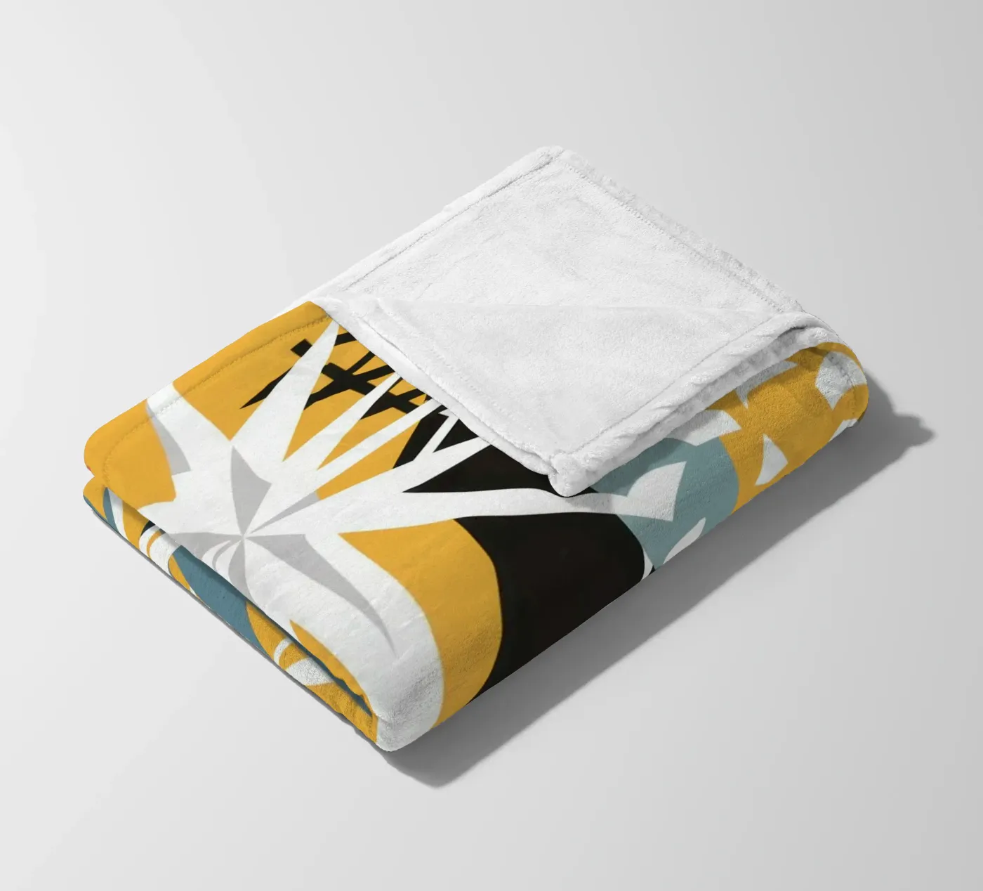 Starry Scribble Collage fleece blanket by Obs Canvas