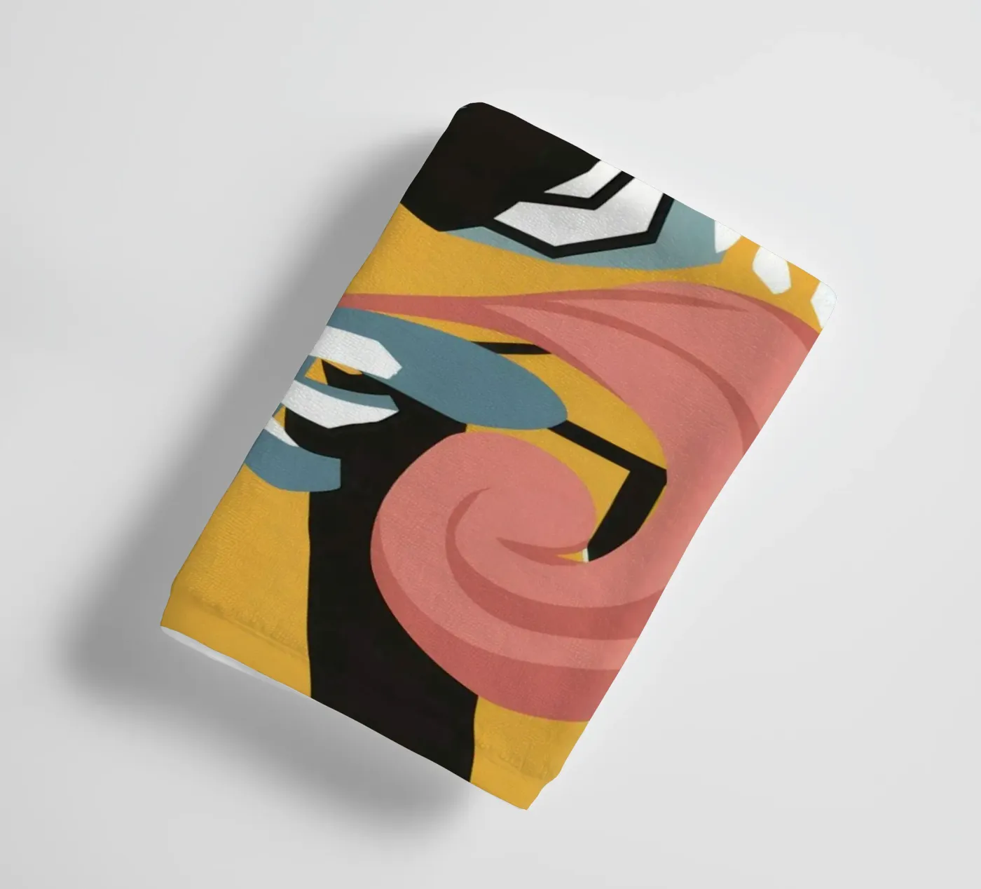 Starry Scribble Collage towel by Obs Canvas