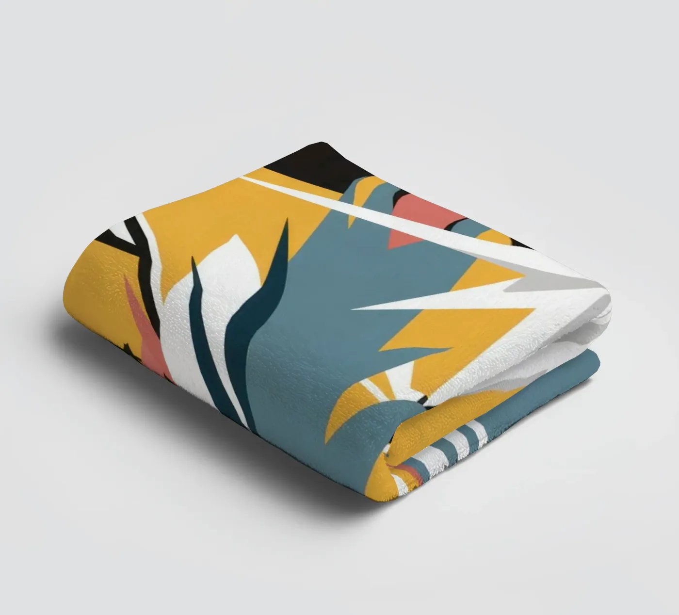 Starry Scribble Collage towel by Obs Canvas