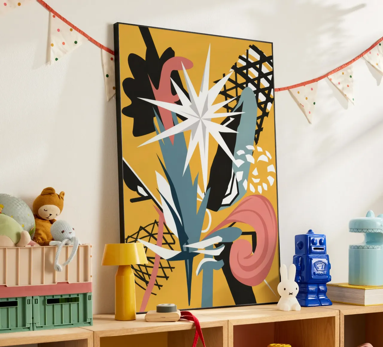 Collage di scarabocchi stellati pannello forex da Obs Canvas