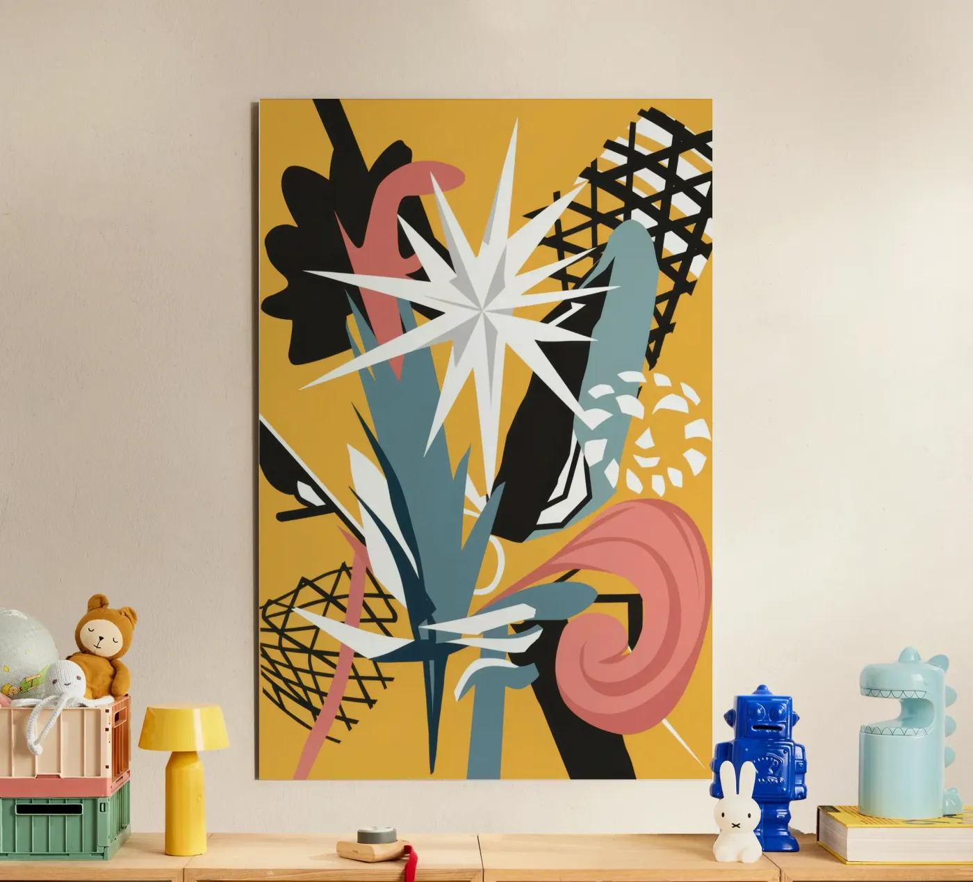 Starry Scribble Collage forex plate by Obs Canvas