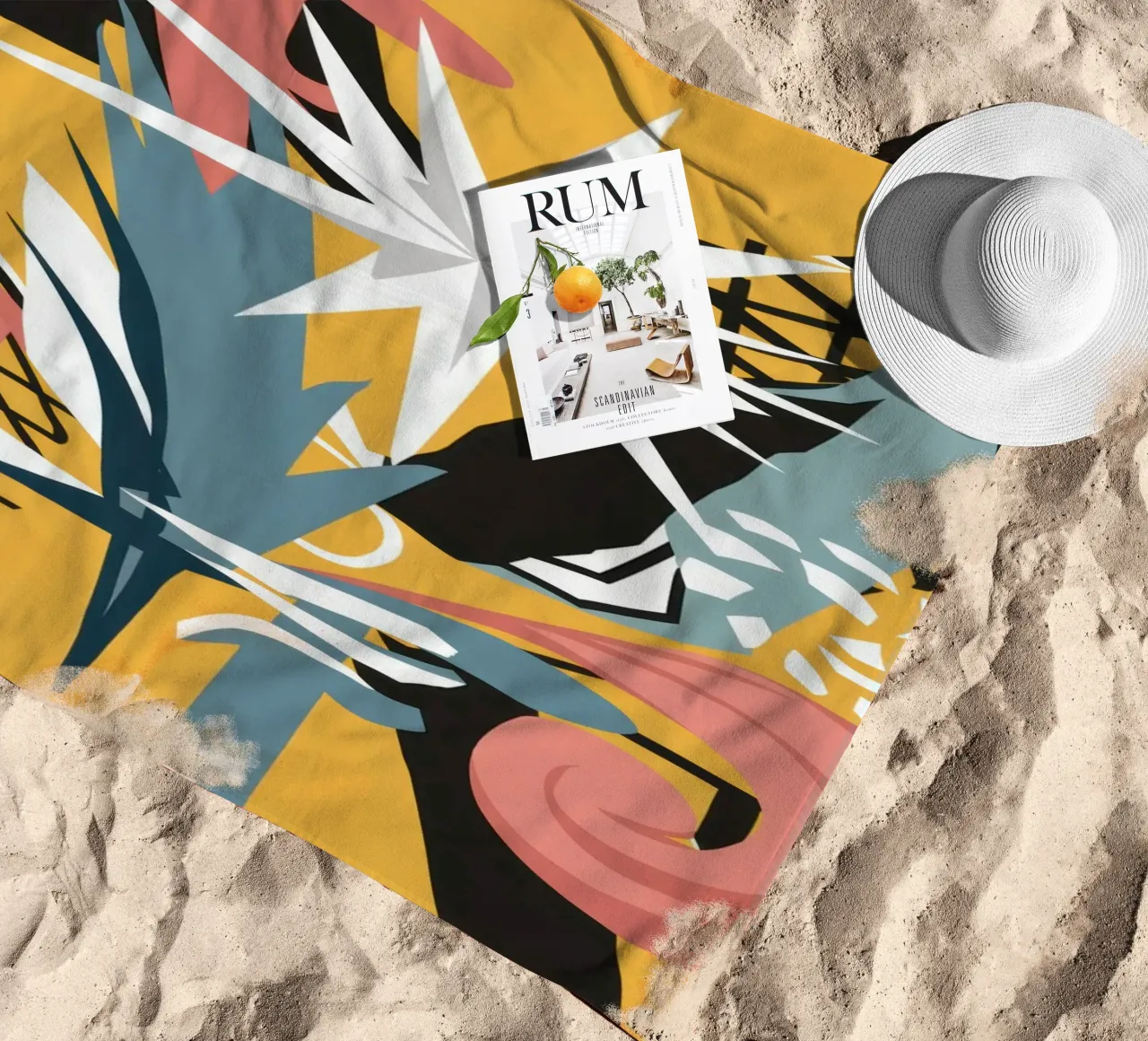 Starry Scribble Collage telo mare da Obs Canvas