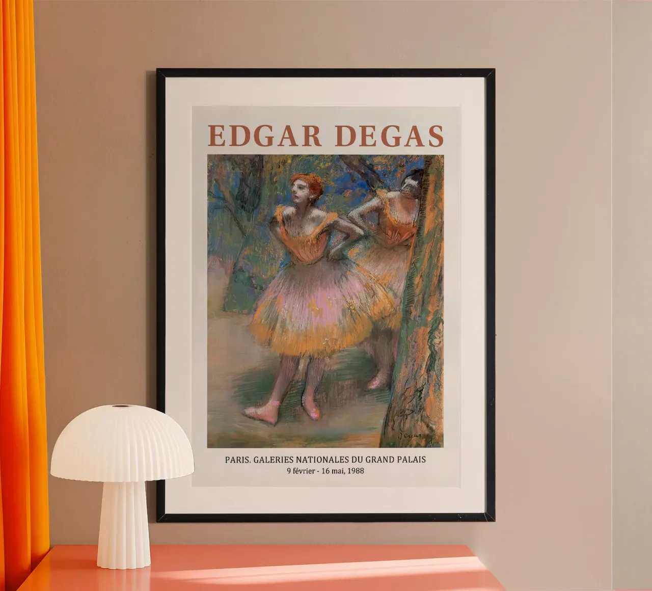 Edgar Degas - Due ballerine dipinto poster da Alfieson