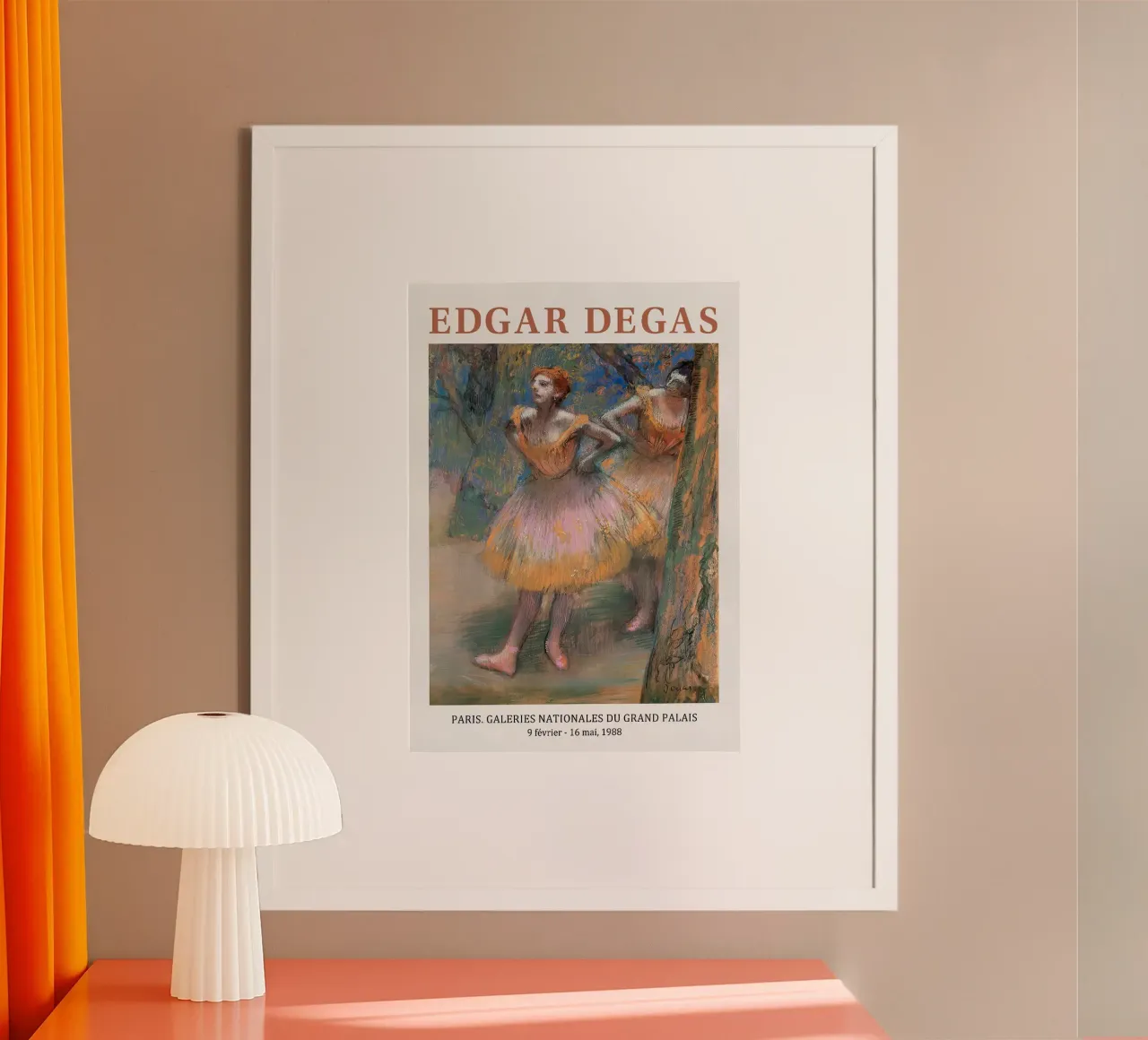 Edgar Degas - Due ballerine dipinto poster da Alfieson