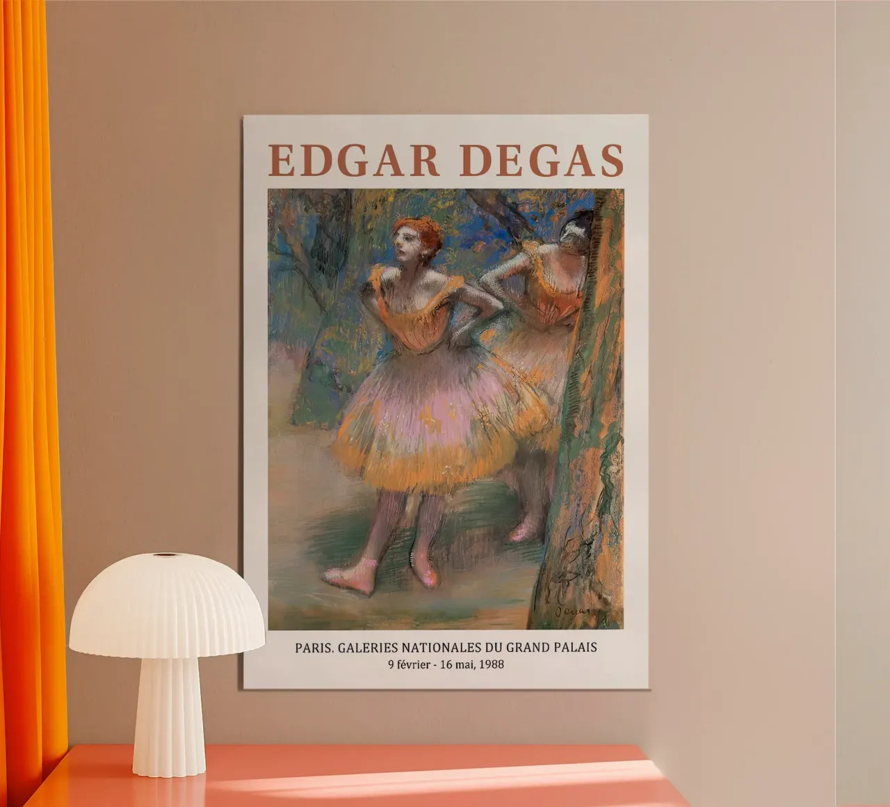 Edgar Degas - Due ballerine dipinto poster da Alfieson