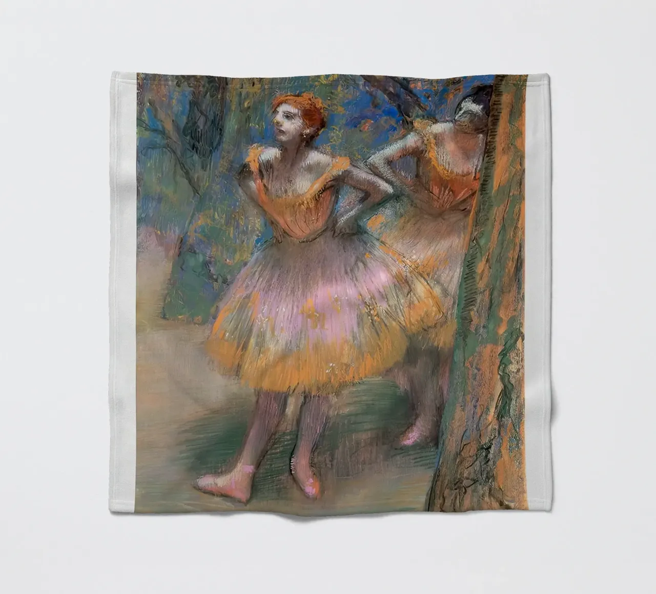 Edgar Degas - Due ballerine dipinto coperta in pile da Alfieson