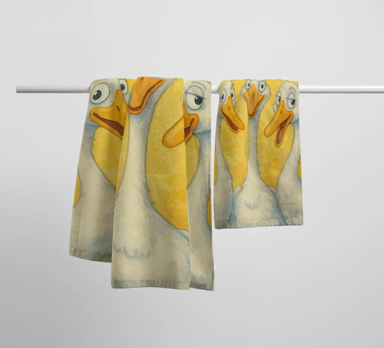 disegno artistico dell'anatra "are you pooping asciugamano da bagno da pasadenan
