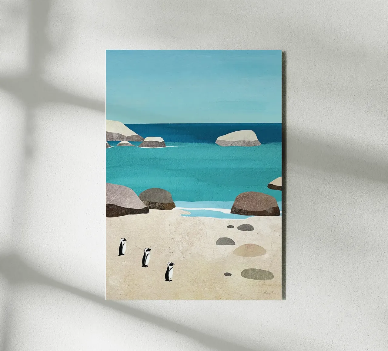 Spiaggia dei massi alluminio dibond da Funny wall