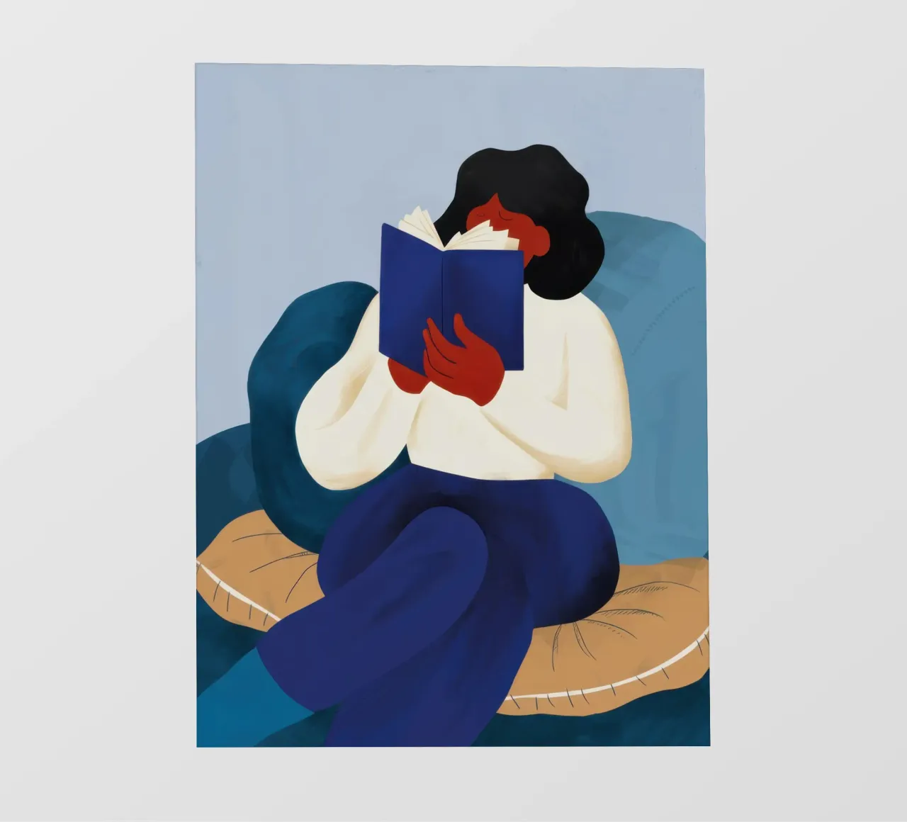 Momento di lettura immersiva telo in pvc da Obs Canvas