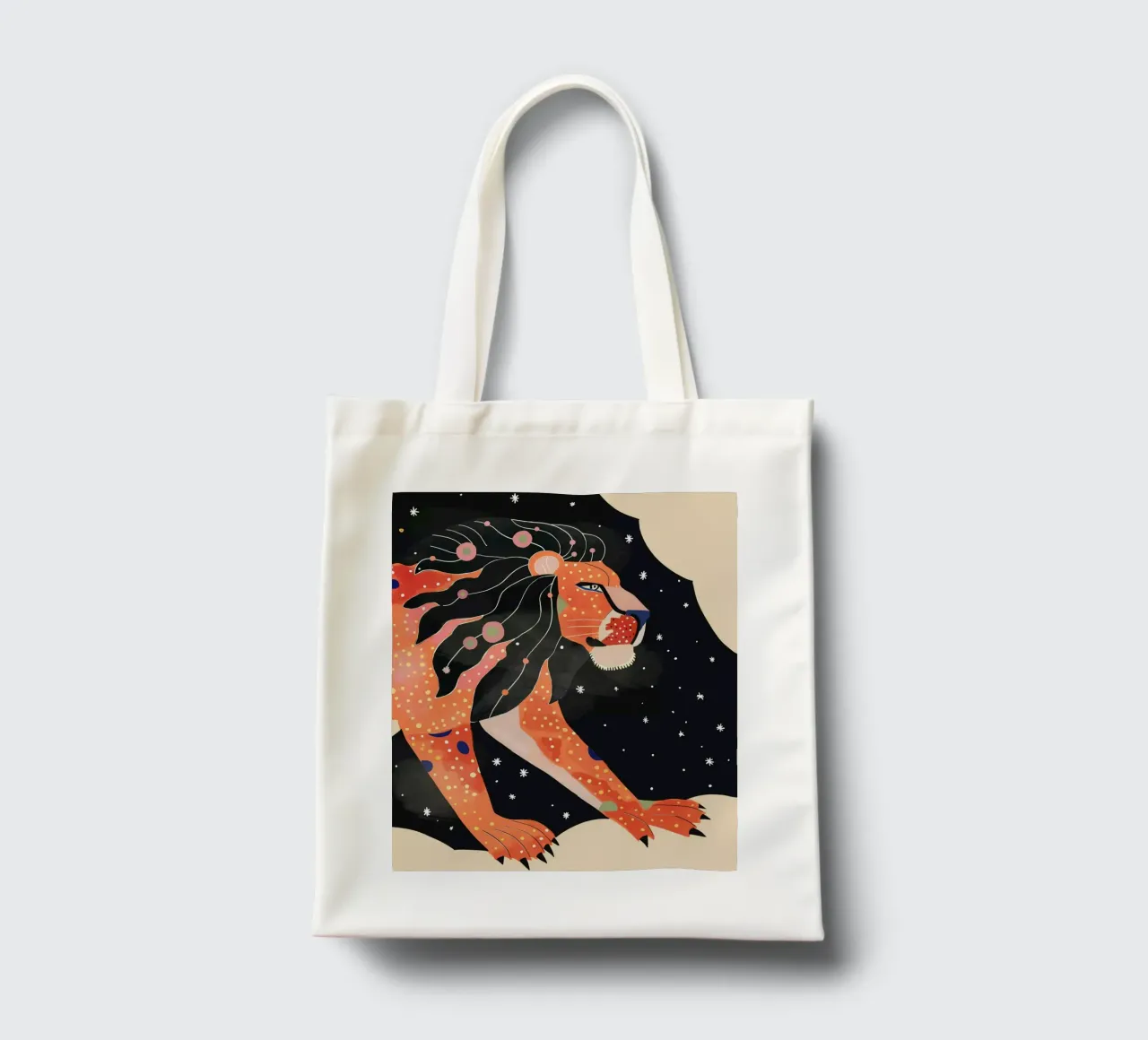Astral Lion tote bag by ArtsySesta