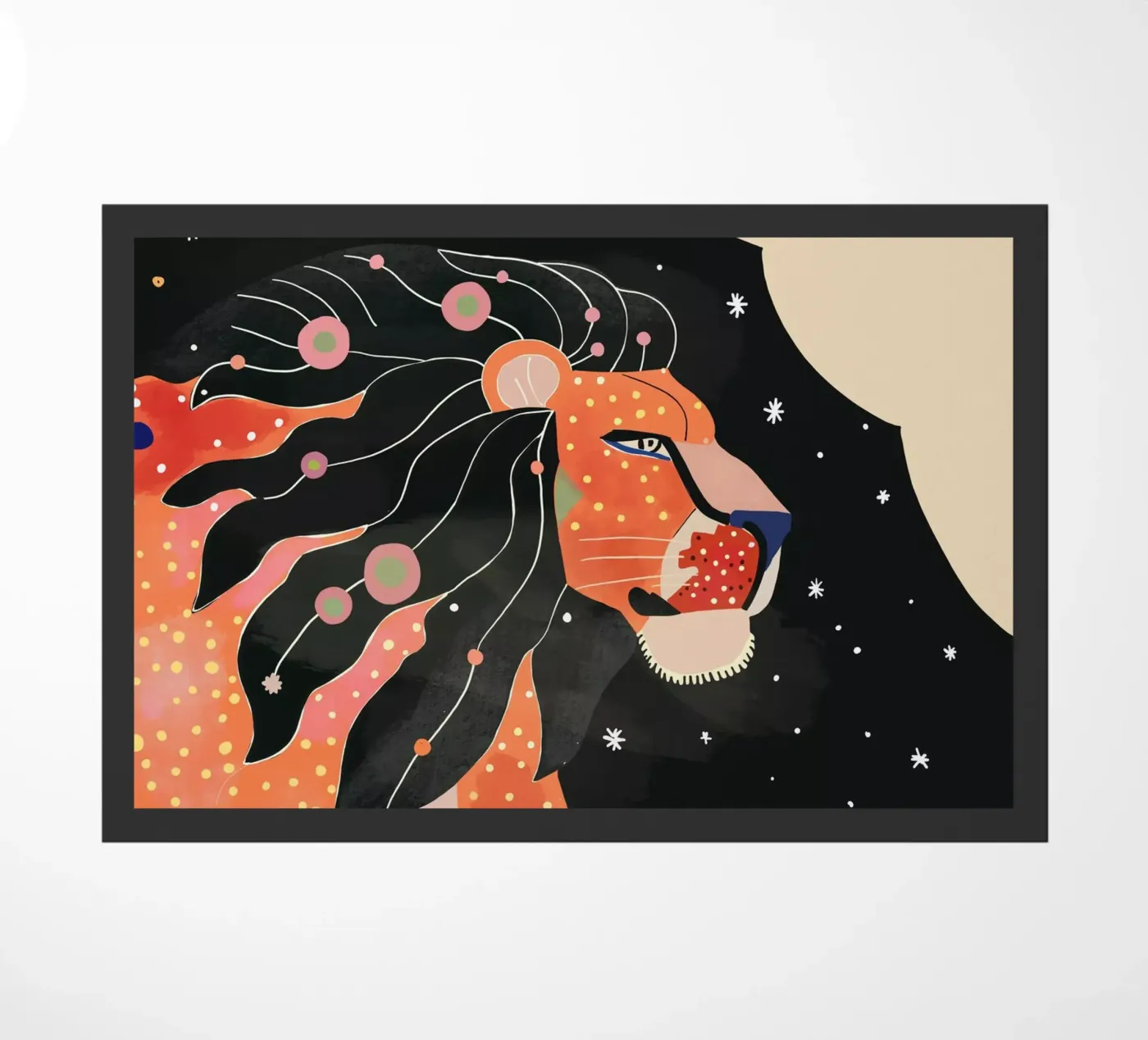 Leone astrale zerbino da ArtsySesta