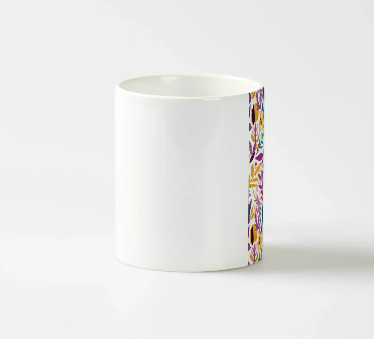 Modello di fogliame vibrante tazza in ceramica da Gaia Viesta