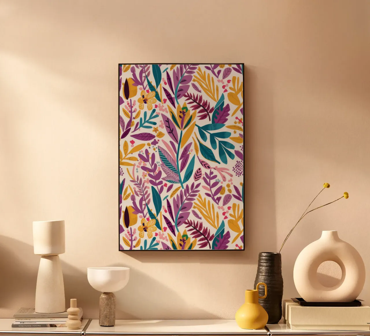 Vibrant Foliage Pattern plexiglass da Gaia Viesta