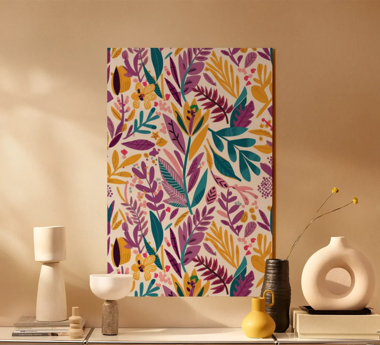 Vibrant Foliage Pattern plexiglass da Gaia Viesta