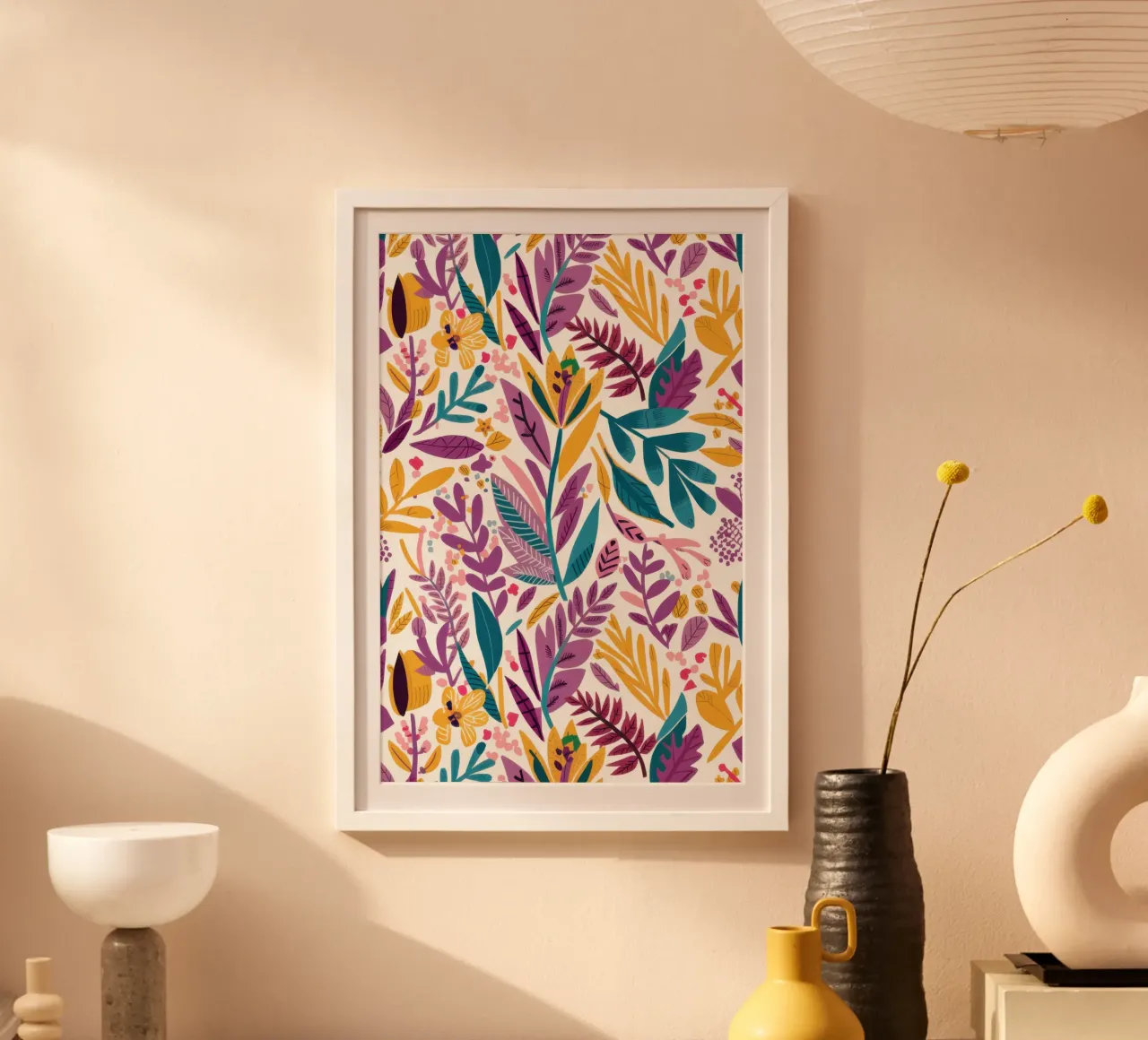 Vibrant Foliage Pattern poster by Gaia Viesta