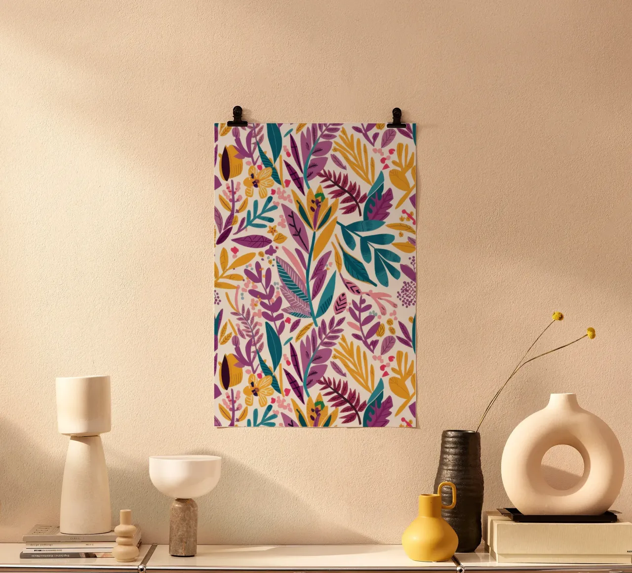 Vibrant Foliage Pattern poster by Gaia Viesta