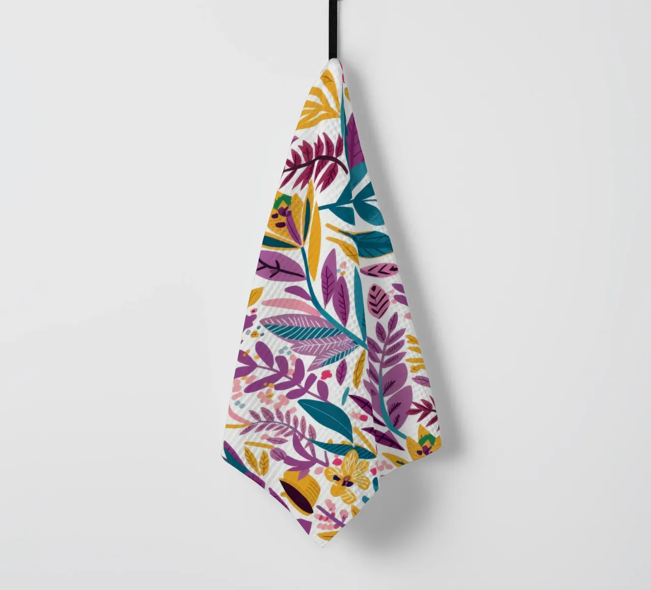 Vibrant Foliage Pattern tea towel by Gaia Viesta