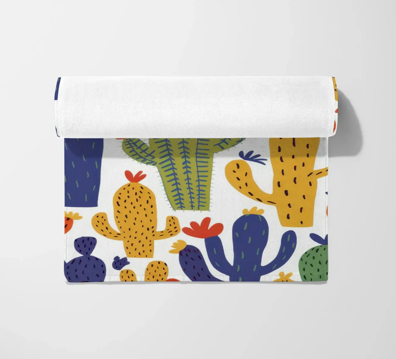 Motivo del cactus giocoso telo mare da Obs Canvas