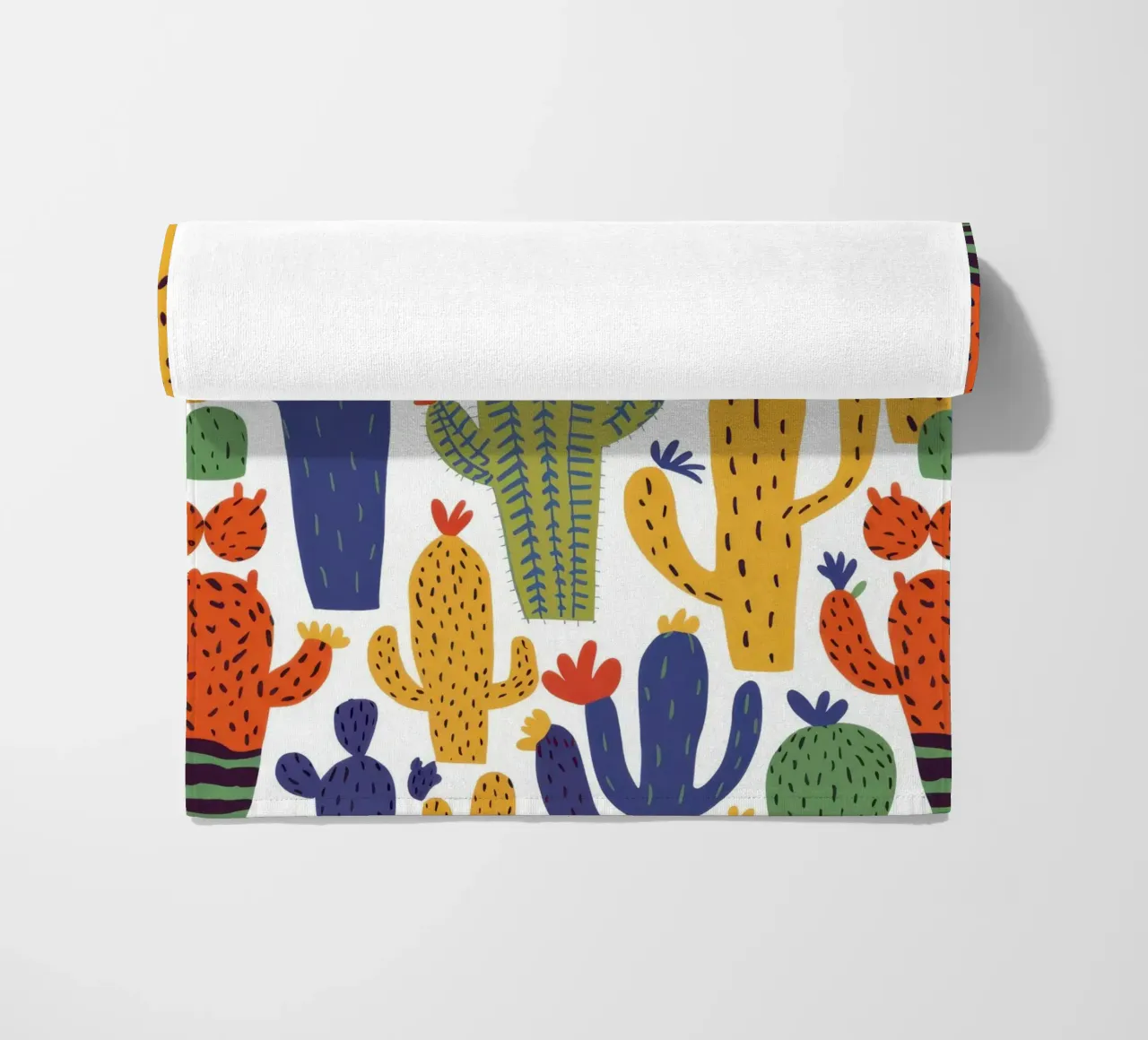 Motivo del cactus giocoso telo mare da Obs Canvas