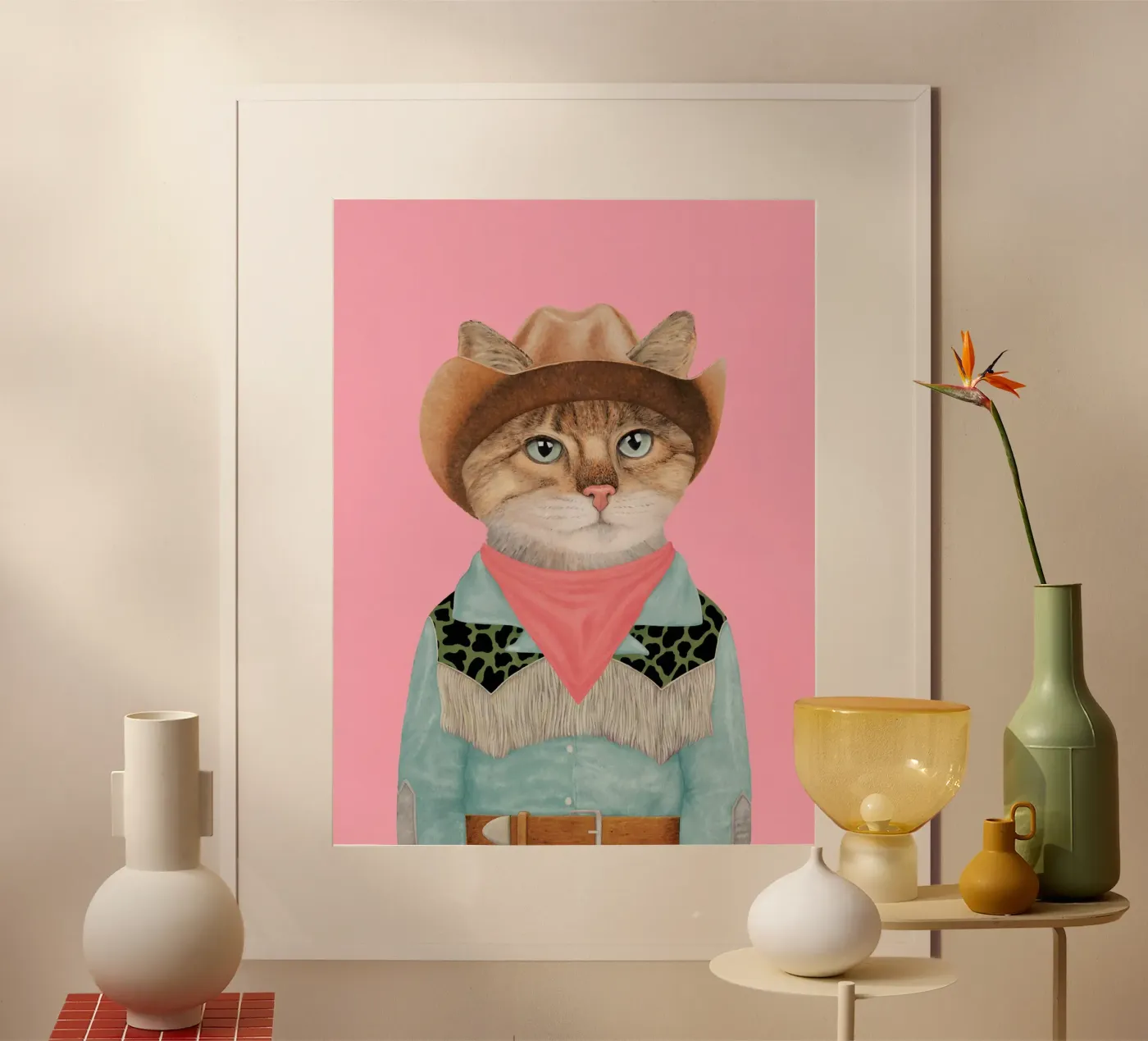 Rodeo Kitten poster by Animal Crew