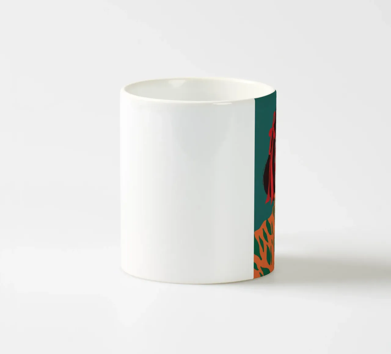 Intensità dello sguardo di rubino tazza in ceramica da Irish Strokes